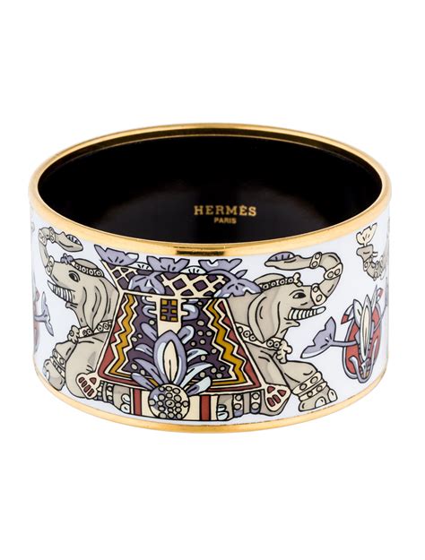 hermes locket bracelet|hermes extra wide enamel bracelet.